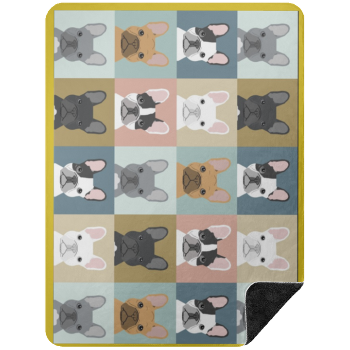 FRENCHIE BLANKET 2 BSHL Premium Black Sherpa Blanket 60x80
