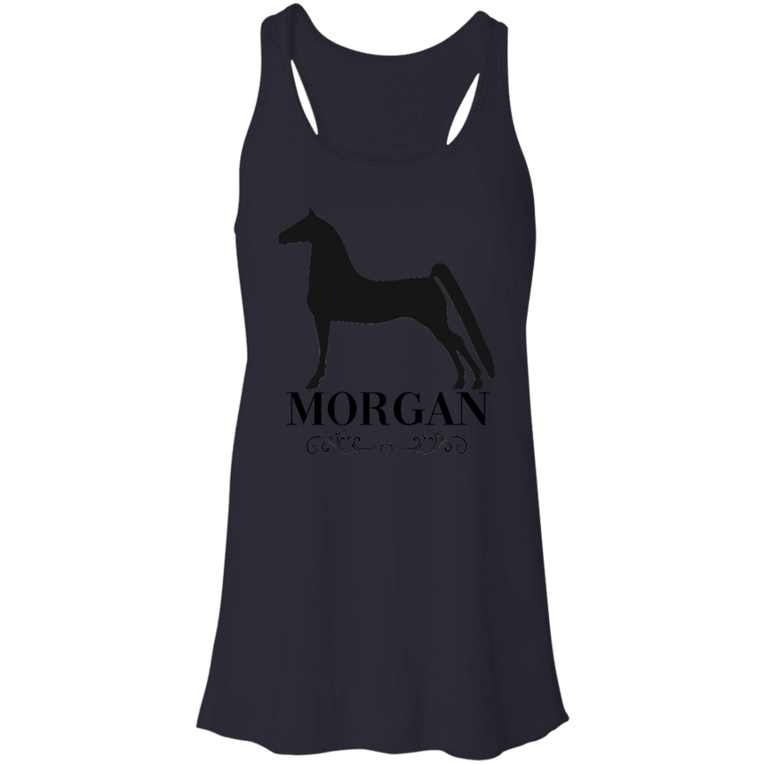 MORGAN STYLE 1 4HORSE B8800 Flowy Racerback Tank