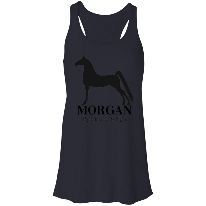 MORGAN STYLE 1 4HORSE B8800 Flowy Racerback Tank
