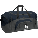 AMERICAN SADDLEBRED (DESIGN 1) WHITE 4HORSE BG99 Colorblock Sport Duffel