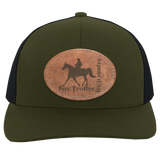 MISSOURI FOX TROTTER ON LEATHER 104C Trucker Snap Back - Patch
