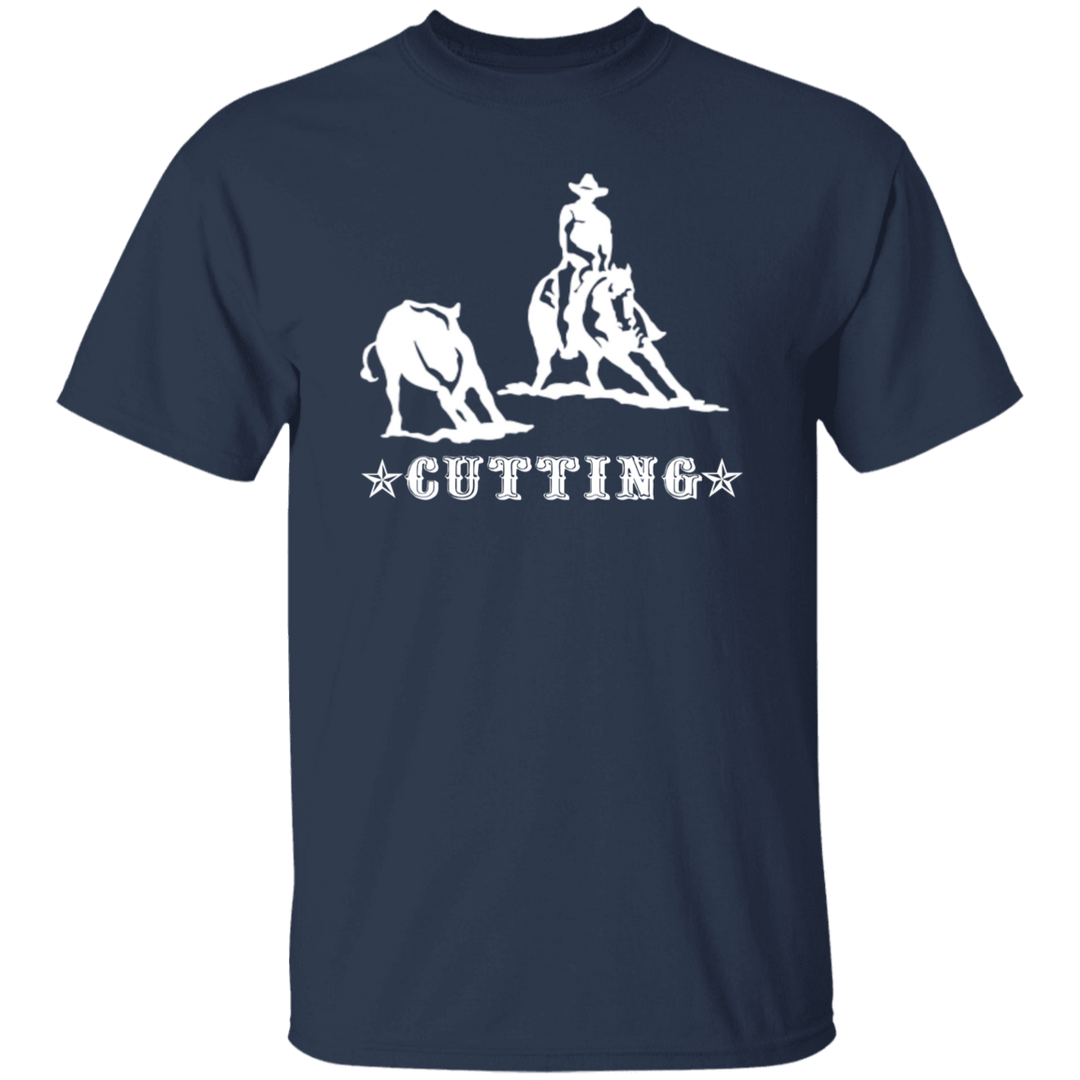 CUTTING STYLE 1 (white) 4HORSE G500 5.3 oz. T-Shirt