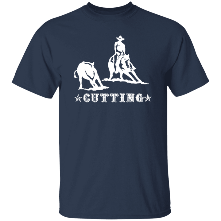 CUTTING STYLE 1 (white) 4HORSE G500 5.3 oz. T-Shirt