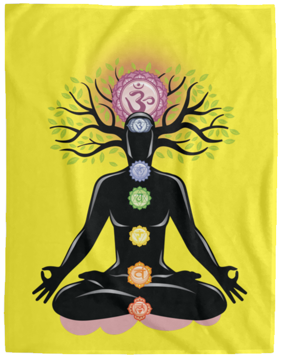 CHAKRAS PLUSH BLANKET (12 STYLES AND SIZES)