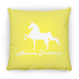 AMERICAN SADDLEBRED (DESIGN 1) WHITE 4HORSE PILLOWS THREE SIZES