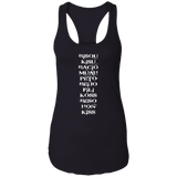 OLD983INWHITE NL1533 Ladies Ideal Racerback Tank