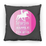 SHE LIVED HAPPILY TWH PLEASURE SHADES OF PINK ZP14 Small Square Pillow