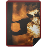 BLACK HORSE 1 BSHL Premium Black Sherpa Blanket 60x80