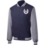 MANES RANCH (white) ST270 Fleece Letterman Jacket