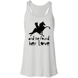 Tennessee Walking Horse  SHE FOUND HER LOVE TWH PERFORMANCE CUTTING BOARD B8800 Flowy Racerback Tank