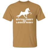 SITTIN TIGHT LOOKIN RIGHT TWH PERFORMANCE(WHITE) G500 5.3 oz. T-Shirt
