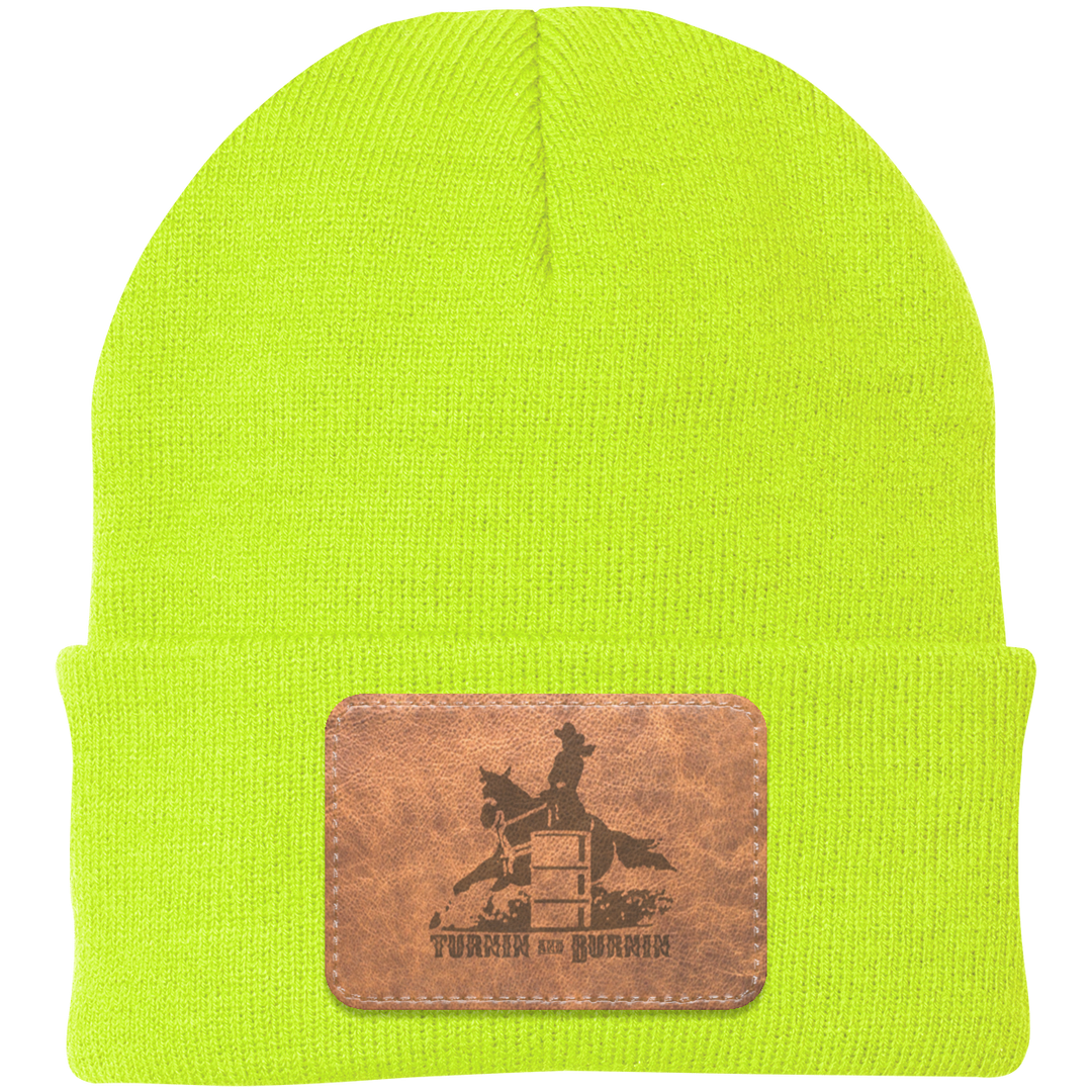 TURNIN AND BURNIN ON LEATHER CP90 Knit Cap - Patch