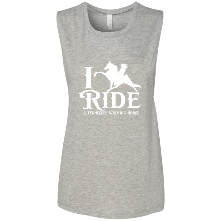I RIDE A WALKING HORSE B (WHITE) B8803 Ladies&
