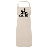 TURNIN AND BURNIN BARREL RACING 4HORSE RP150 Sustainable Unisex Bib Apron