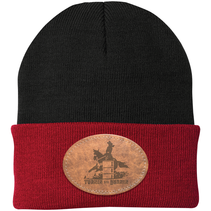 TURNIN AND BURNIN ON LEATHER CP90 Knit Cap - Patch