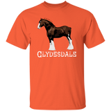 CLYDESDALE (STANDING) 4HORSE G500 5.3 oz. T-Shirt