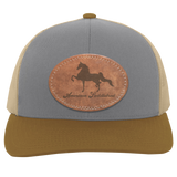 AMERICAN SADDLEBRED ON LEATHER 104C Trucker Snap Back - Patch