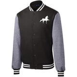 American Saddlebred (white) ST270 Fleece Letterman Jacket