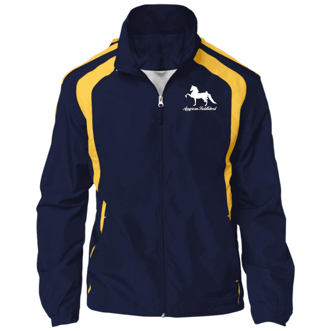 American Saddlebred 2 (white) JST60 Jersey-Lined Raglan Jacket