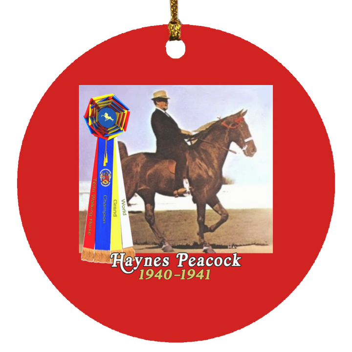 WGC HAYNES PECOCK SUBORNC Circle Ornament
