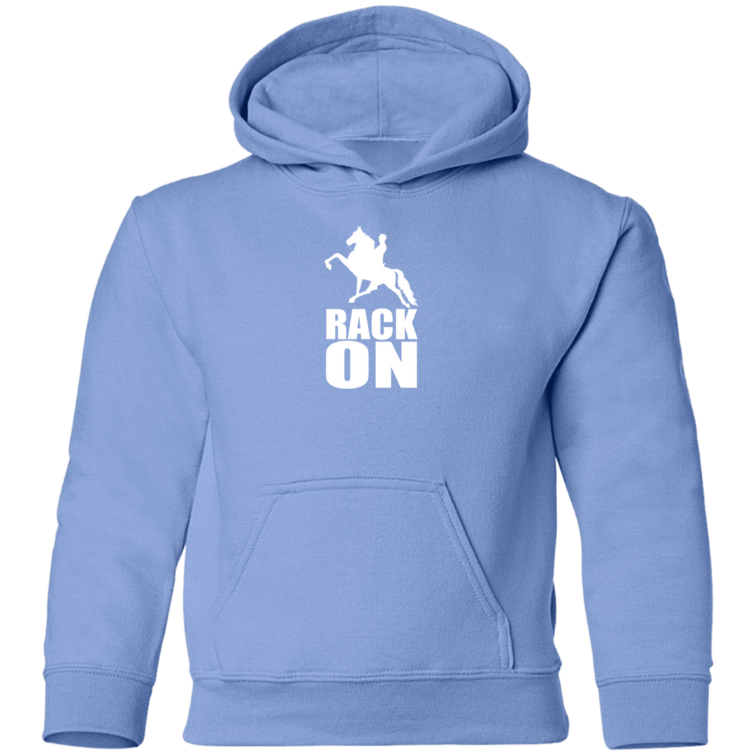 RACK ON RACKING (WHITE ART) G185B Youth Pullover Hoodie