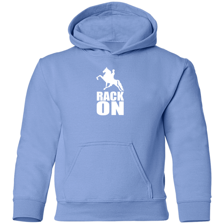 RACK ON RACKING (WHITE ART) G185B Youth Pullover Hoodie