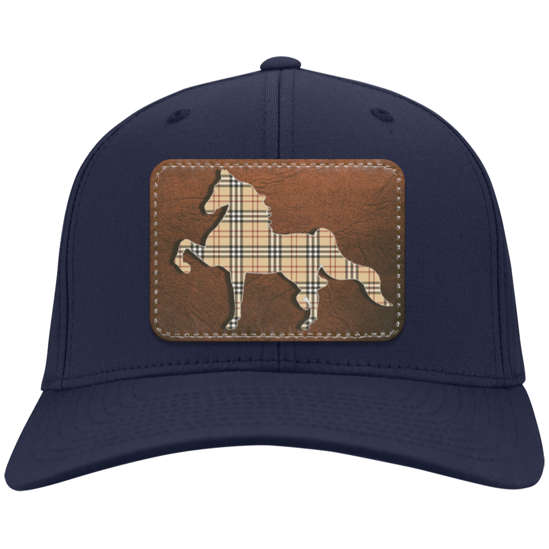 AMERICAN SADDLEBRED LEATHER PATCH (BURBURY) CP80 Twill Cap - Patch