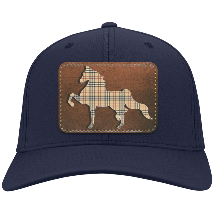 AMERICAN SADDLEBRED LEATHER PATCH (BURBURY) CP80 Twill Cap - Patch
