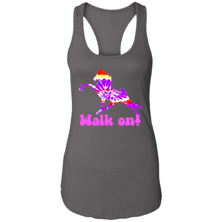 TIE DYE WALK ON NL1533 Ladies Ideal Racerback Tank