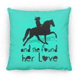 SHE FOUND HER LOVE (TWH pleasure)Bblack art ZP18 Large Square Pillow