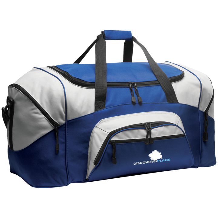 DISCOVERY PLACE LOGO 2023 DESIGN 1 BG99 Colorblock Sport Duffel