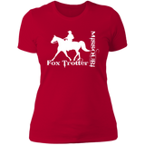 MISSOURI FOX TROTTER (white) 4HORSE NL3900 Ladies' Boyfriend T-Shirt