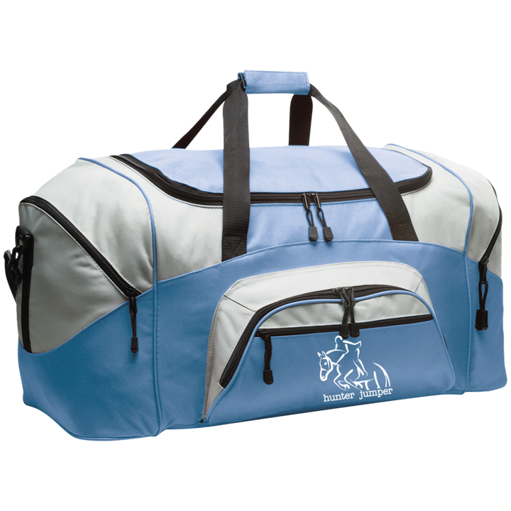 HUNTER JUMPER STYLE 1 (WHITE) 4HORSE BG99 Colorblock Sport Duffel