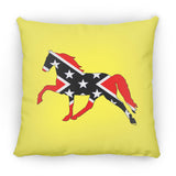 Rebel on the Rail Tennessee Walking Horse Pleasure ZP18 Large Square Pillow