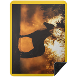 BLACK HORSE 1 BSHL Premium Black Sherpa Blanket 60x80