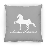 AMERICAN SADDLEBRED (DESIGN 1) WHITE 4HORSE PILLOWS THREE SIZES
