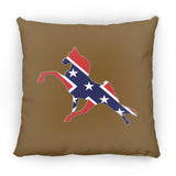 Rebel on the Rail Tennessee Walking Horse Performance ZP14 Small Square Pillow
