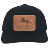 AMERICAN SADDLEBRED ON LEATHER 104C Trucker Snap Back - Patch