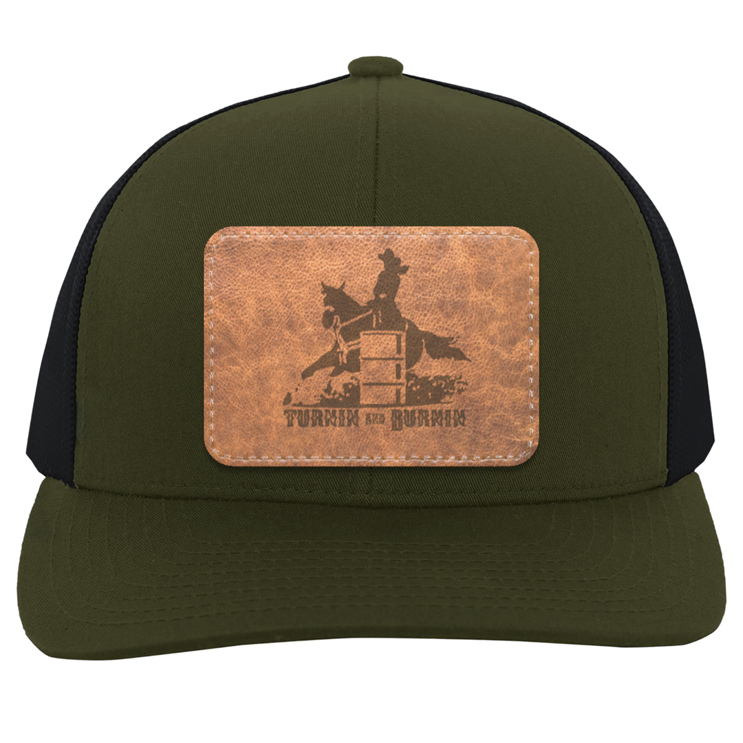 TURNIN AND BURNIN ON LEATHER 104C Trucker Snap Back - Patch