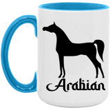 ARABIAN ART TUMBLER 4HORSE AM15OZ 15oz. Accent Mug