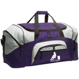 BARREL RACING STYLE 1 (WHITE) 4HORSE BG99 Colorblock Sport Duffel