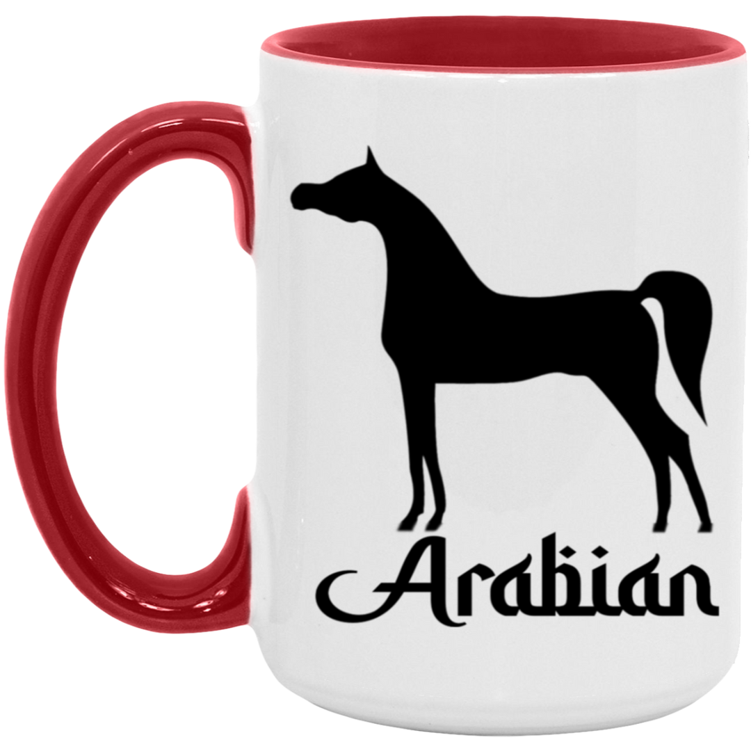 ARABIAN ART TUMBLER 4HORSE AM15OZ 15oz. Accent Mug
