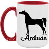 ARABIAN ART TUMBLER 4HORSE AM15OZ 15oz. Accent Mug