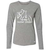 HUNTER JUMPER STYLE 1 (WHITE) 4HORSE 64LTTX Ladies’ Essential Dri-Power Long Sleeve Tee
