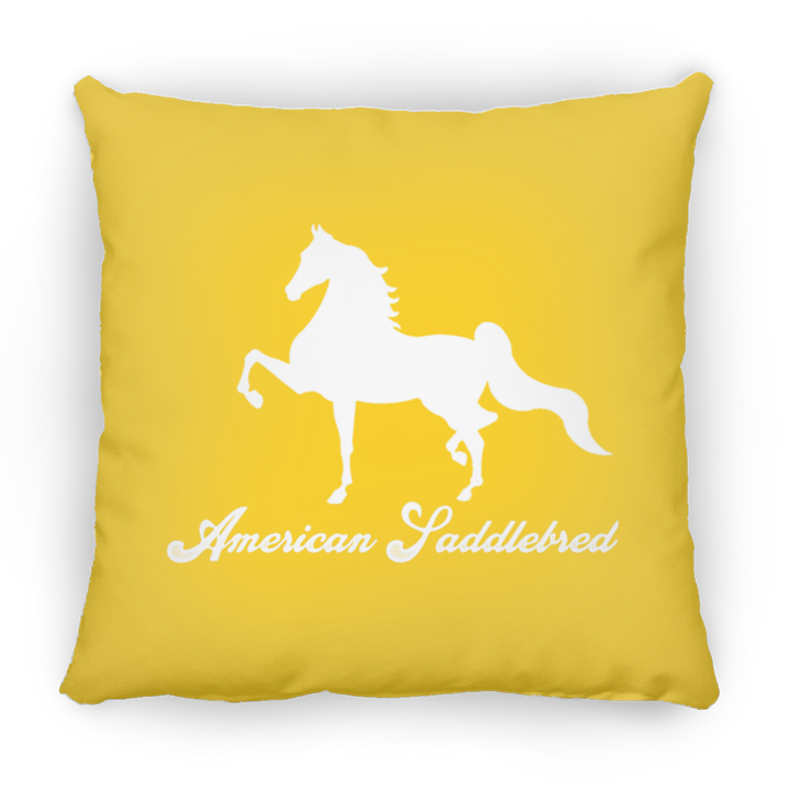 AMERICAN SADDLEBRED (DESIGN 1) WHITE 4HORSE PILLOWS THREE SIZES