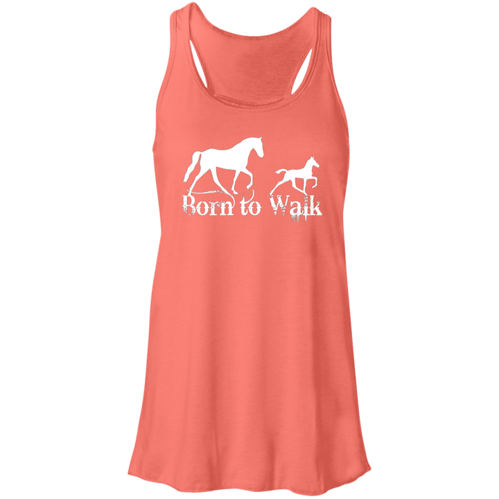 BORN TO WALK B8800 Flowy Racerback Tank