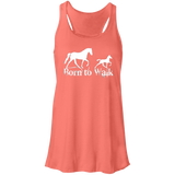 BORN TO WALK B8800 Flowy Racerback Tank