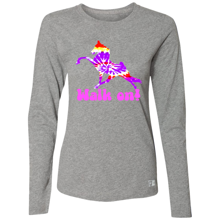 TIE DYE WALK ON 64LTTX Ladies’ Essential Dri-Power Long Sleeve Tee