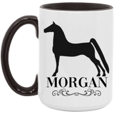 MORGAN STYLE 1 4HORSE AM15OZ 15oz. Accent Mug