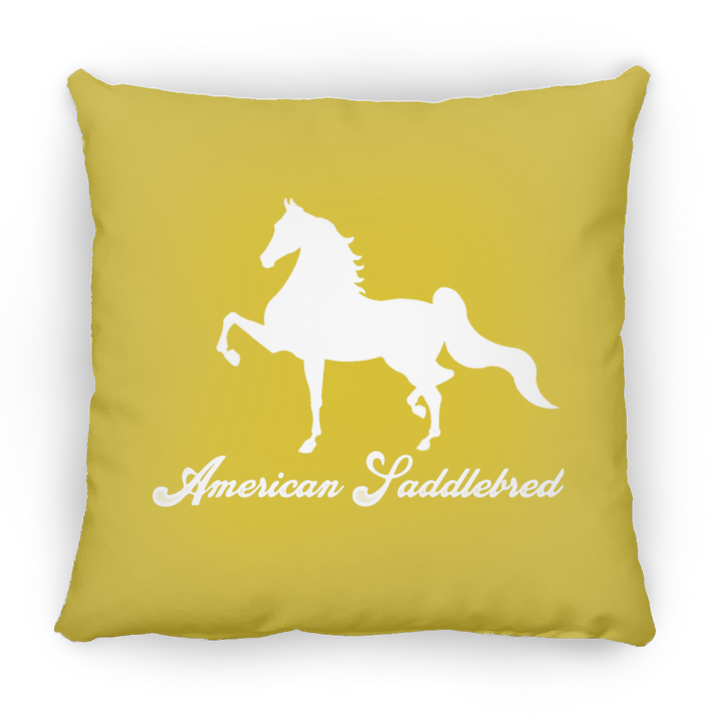 AMERICAN SADDLEBRED (DESIGN 1) WHITE 4HORSE PILLOWS THREE SIZES